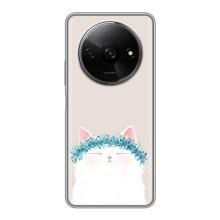 Чехол на тематику: Коты для Xiaomi Redmi A3 – Белый котик