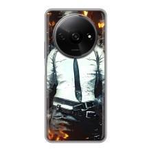 Силиконовый чехол с картинкой "Герой Pubg" на Xiaomi Redmi A3 – Man Пубг