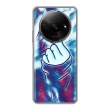Чохол з принтом для Xiaomi Redmi A3 (AlphaPrint - Знак сердечка) – Радужне серце