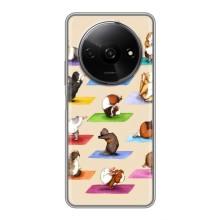 Чохол з Прикольним Принтом на Xiaomi Redmi A3 (Йога свинок)