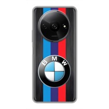 Чехол для Сяоми Редми А3 - с принтом БМВ (AlphaPrint) (Лого BMW)