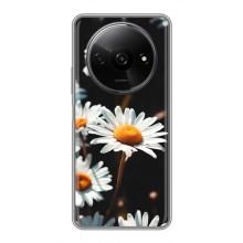Чехол с ромашками на Xiaomi Redmi A3 – Белые ромашки