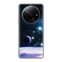 Чехол (ТПУ) с планетами на Xiaomi Redmi A3 – Космический вид
