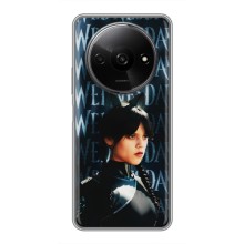 Чехлы Венсдей на Xiaomi Redmi A3 Уэнсдей (AlphaPrint) (Уэнздей кошка)