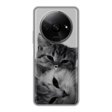 Чехол с рисунком кот на Xiaomi Redmi A3 (Пара котов)