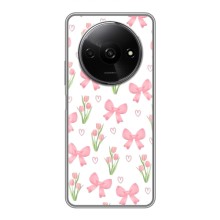 Чохол з бантиками на Xiaomi Redmi A3 (Банти і квіти)