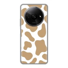Чохол з принтом корови на Xiaomi Redmi A3 (Бежевий принт)