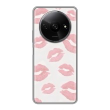 Чехол с розовым рисунком для Xiaomi Redmi A3 (Розовые губы)