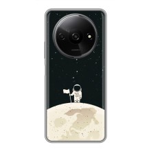 Космические Чехлы для Сяоми Редми А3 (VPrint) (На луне)
