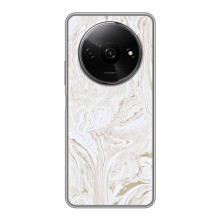 Мраморный чехол на Xiaomi Redmi A3 (VPrint) (Белый мрамор)