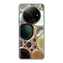 Мраморный чехол на Xiaomi Redmi A3 (VPrint) (Радужный Мрамор)