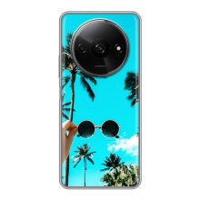 Силиконовый чехол с КАРТИНКАМИ лето для Xiaomi Redmi A3 (AlphaPrint) (Взгляд лето)