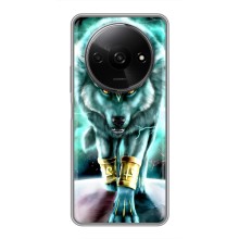 Защитные чехлы для Сяоми Редми А3 (AlphaPrint) (ХИТ продаж) ВОЛК (Яркий волк)