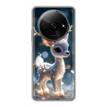 Яркий чехол для Xiaomi Redmi A3 с Зимними Оленятами – Блистающий оленёнок