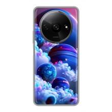 Чехлы КОСМОС для Xiaomi Redmi A3x – Синие планеты
