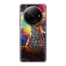 Чехлы с картинкой Лисички для Xiaomi Redmi A3x (VPrint) (Лисица в космосе)