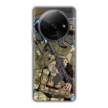 Чехлы с картинкой ЗСУ для Xiaomi Redmi A3x (AlphaPrint) – Воин ВСУ