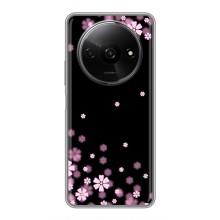 Чохол для Редмі А3ікс - з принтом (Дизайнерські) (AlphaPrint) (Квіти маленькі)