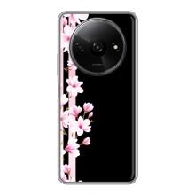 Чохол для Редмі А3ікс - з принтом (Дизайнерські) (AlphaPrint) (Квіточки)