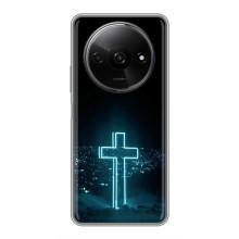 Чехол для Xiaomi Redmi A3x (AlphaPrint) - (Христианские) – Крест и город