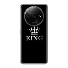 Чохол (Корона на чорному фоні) для Редмі А3х – KING