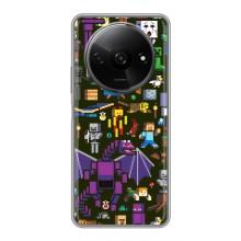 Чохол Майнкрафт на Xiaomi Redmi A3x (AlphaPrint) Minecraft