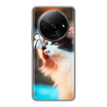 Чохол на Редмі А3ікс з Котиками (VPrint) (Котик з метеликом)