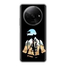 Силиконовый чехол с картинкой "Герой Pubg" на Xiaomi Redmi A3x (Пубг мен)