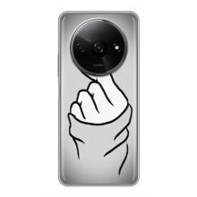 Чохол з принтом для Xiaomi Redmi A3x (AlphaPrint - Знак сердечка)