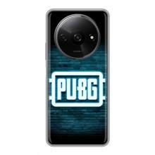 Чехол PUBG для Редми А3икс (AlphaPrint) (Лого PUBG)
