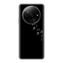 Чохол з картинками на чорному фоні для Xiaomi Redmi A3x – Ноти