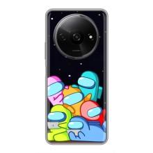 Чохли Амонг Ас для Xiaomi Redmi A3x (AlphaPrint) (Скіни в космосі)
