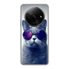Чохол з принтом для Xiaomi Redmi A3x (AlphaPrint) Модні коти (Стильний кіт)