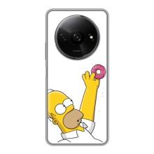 Чjхол з Сімпсонами для Xiaomi Redmi A3x (VPrint) (Гомер з пончиком)