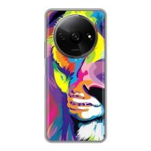 Чехол со Львом для Xiaomi Redmi A3x (VPrint) (Яркий Лев)