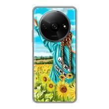 Чехол Стильные девушки на Xiaomi Redmi A3x – Девушка на поле