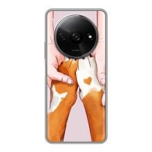 Чехол (ТПУ) Милые собачки для Xiaomi Redmi A3x – Любовь к собакам