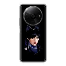 Чехлы Венсдей на Xiaomi Redmi A3x Уэнсдей (AlphaPrint) (серьезная Уэнздей)
