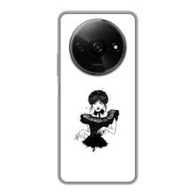 Чехлы Венсдей на Xiaomi Redmi A3x Уэнсдей (AlphaPrint) (танец Уэнздей)