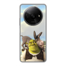 Чехол с мультфильмом Шрек на Xiaomi Redmi A3x – Шрек и осел