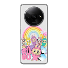 Чехол с Лабубу на Xiaomi Redmi A3x (Фон Лабубу)