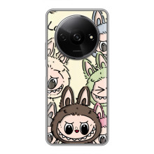 Чехол с Лабубу на Xiaomi Redmi A3x (Коллаж Лабубу)