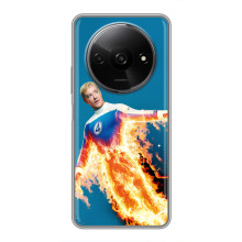 Чехол с принтом Фантастическая четверка для Xiaomi Redmi A3x – Человек-Факел