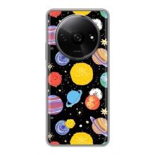 Космические Чехлы для Редми А3икс (VPrint) (Рисованные планеты)