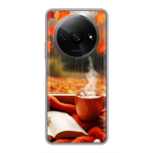 Чехол с уникальным дизайном «Осень с кофе» для Xiaomi Redmi A3x – Кофе и дождь