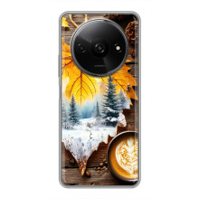 Чехол с уникальным дизайном «Осень с кофе» для Xiaomi Redmi A3x – Осенне-зимнее кофе
