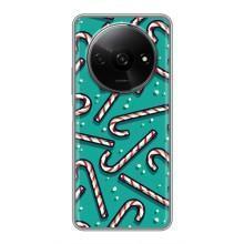 Силіконовий бампер на різдво для Xiaomi Redmi A3x (Льодяники)