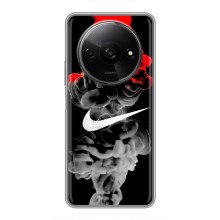 Силиконовый Чехол на Xiaomi Redmi A3x с картинкой Nike (Nike дым)