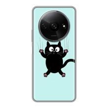 Силіконовий чохол з котиком для Xiaomi Redmi A3x – Падаючий кіт