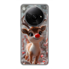 Яркий чехол для Xiaomi Redmi A3x с Зимними Оленятами